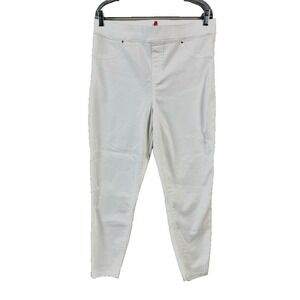 Spanx Jegging Size XL White Denim High Rise Stretch Pockets Ankle Length Pull-On